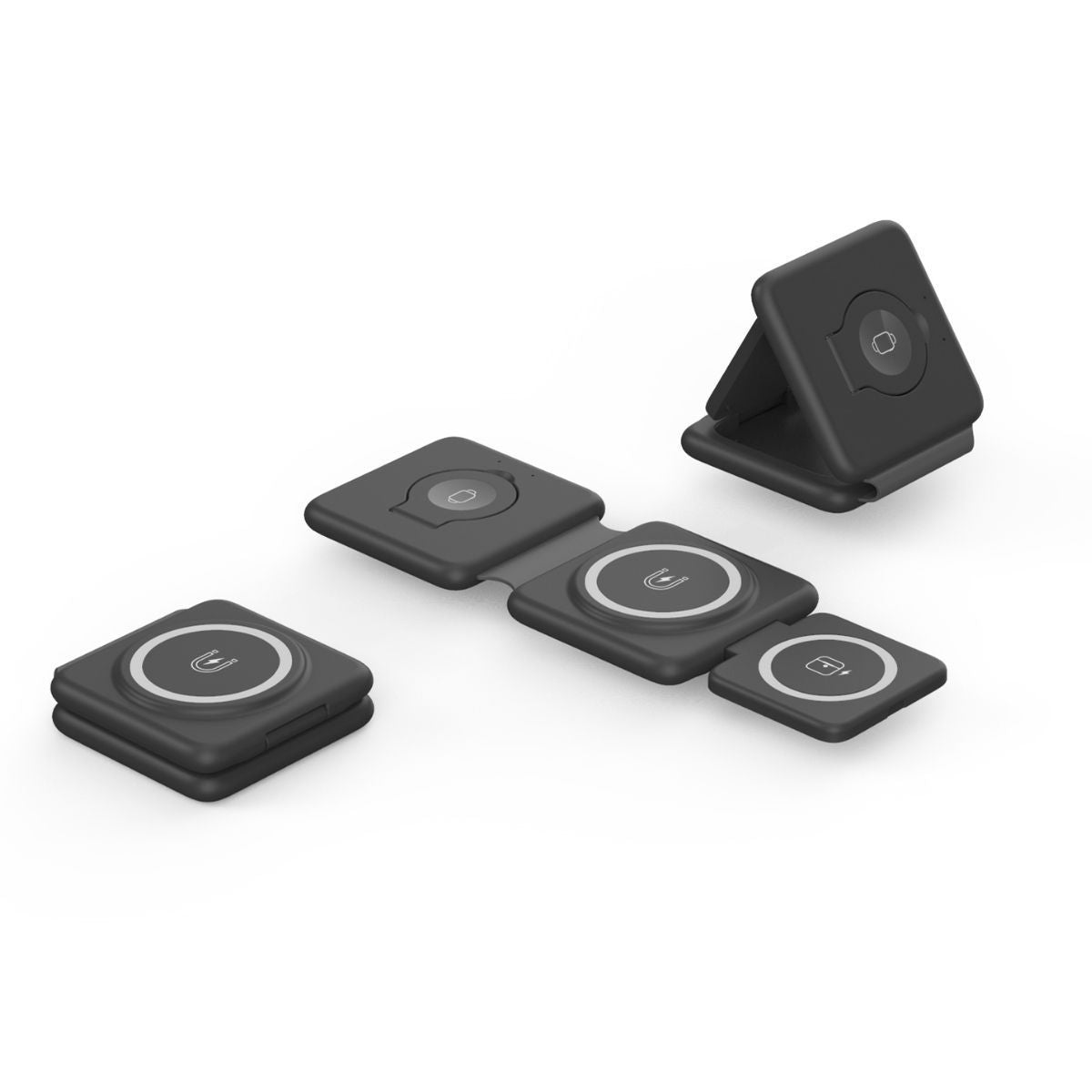 VoltMate™ 3-in-1 Foldable Wireless Charging Station | Phone • Watch • Earbuds